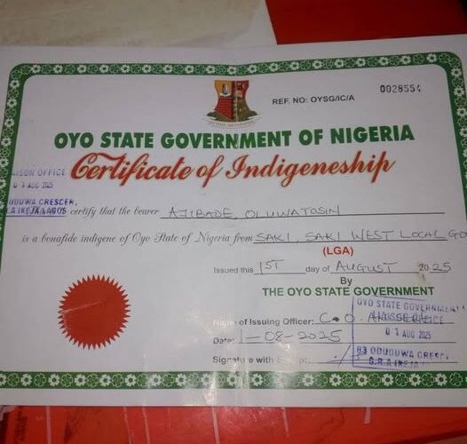 How to Get LGA or State of Origin Certificate